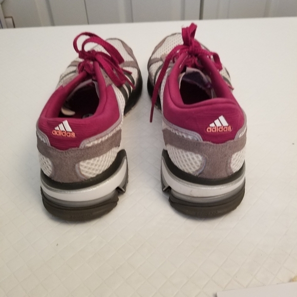 Adidas Marathon 10 Men's 11 White Low Top Sneakers Trainers SEE PHOTOS FLAW - Picture 11 of 11